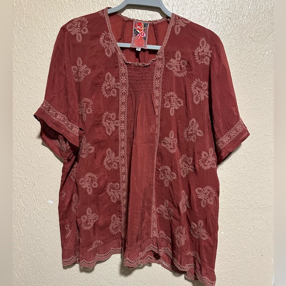 Johnny Was Embroidered Top Size‎ XL - Picture 1 of 6